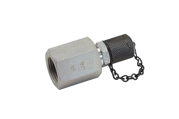Original MINIMESS® 1615 gas charging valve with accumulator adapter